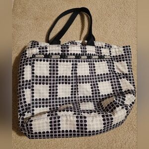 Stylish Black and White Tote Bag